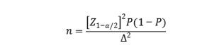不設(shè)定臨床可接受標(biāo)準(zhǔn)的情況，可采用如下公式(1).png